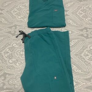Men's Figs Teal Scrub Set - M/S